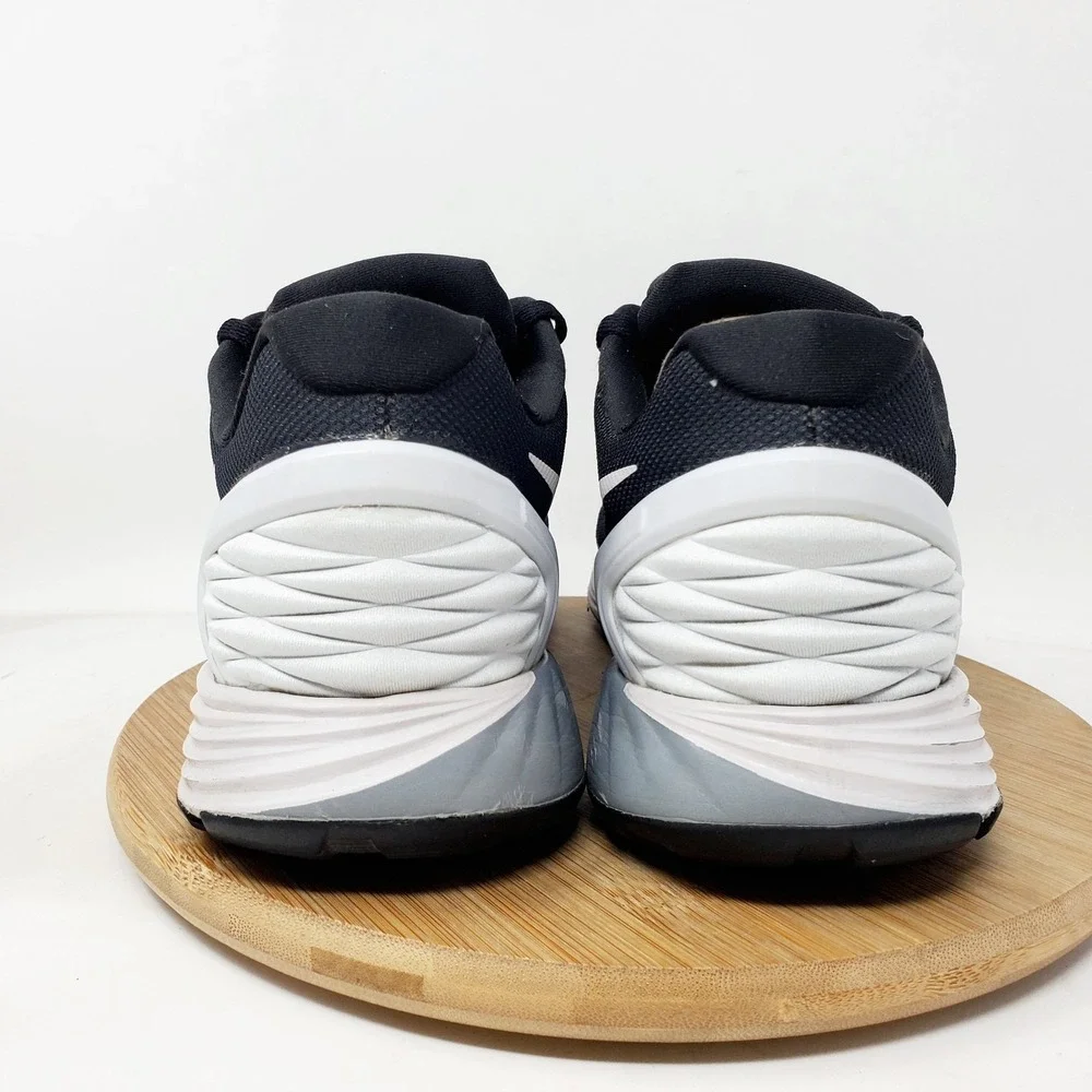 Nike Lunarglide 6 Shoes Mens 7 Black Lace Up Sneakers Low Running Gym